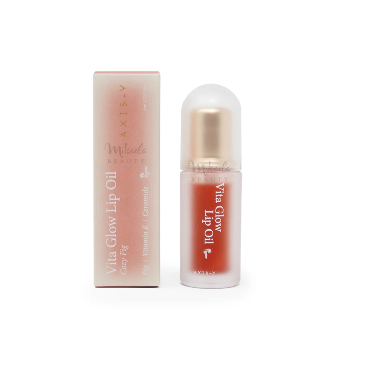 Axis-Y Vita Glow Lip Oil Cozy Fig with Vitamin E & Ceramide – 4ml