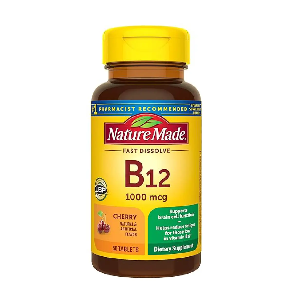 [031604027179] Nature Made B12 1000mcg Cherry – 50 Tablets