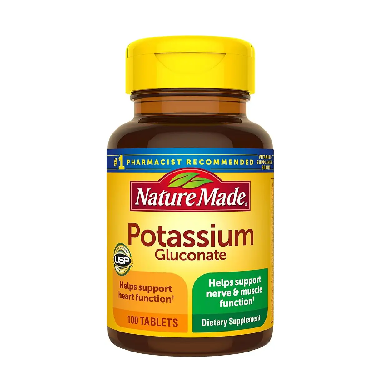 [031604013585] Nature Made Potassium Gluconate – 100 Tablets