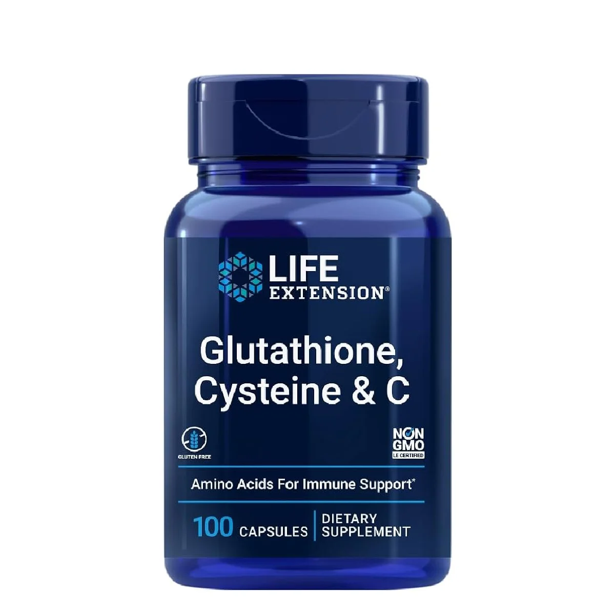 [737870154112] Life Extension Glutathione, Cysteine & Vitamin C – 100 Capsules