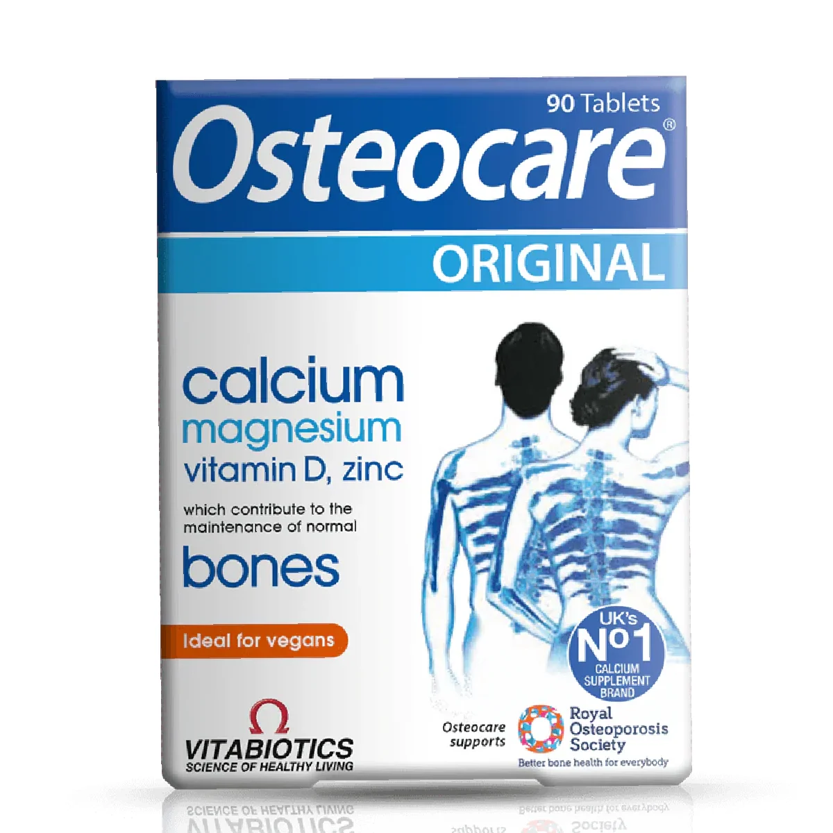 [5021265249305] Vitabiotics Osteocare Original Calcium Magnesium Vitamin D & Zinc for Bone Health – 90 Vegan Tablets