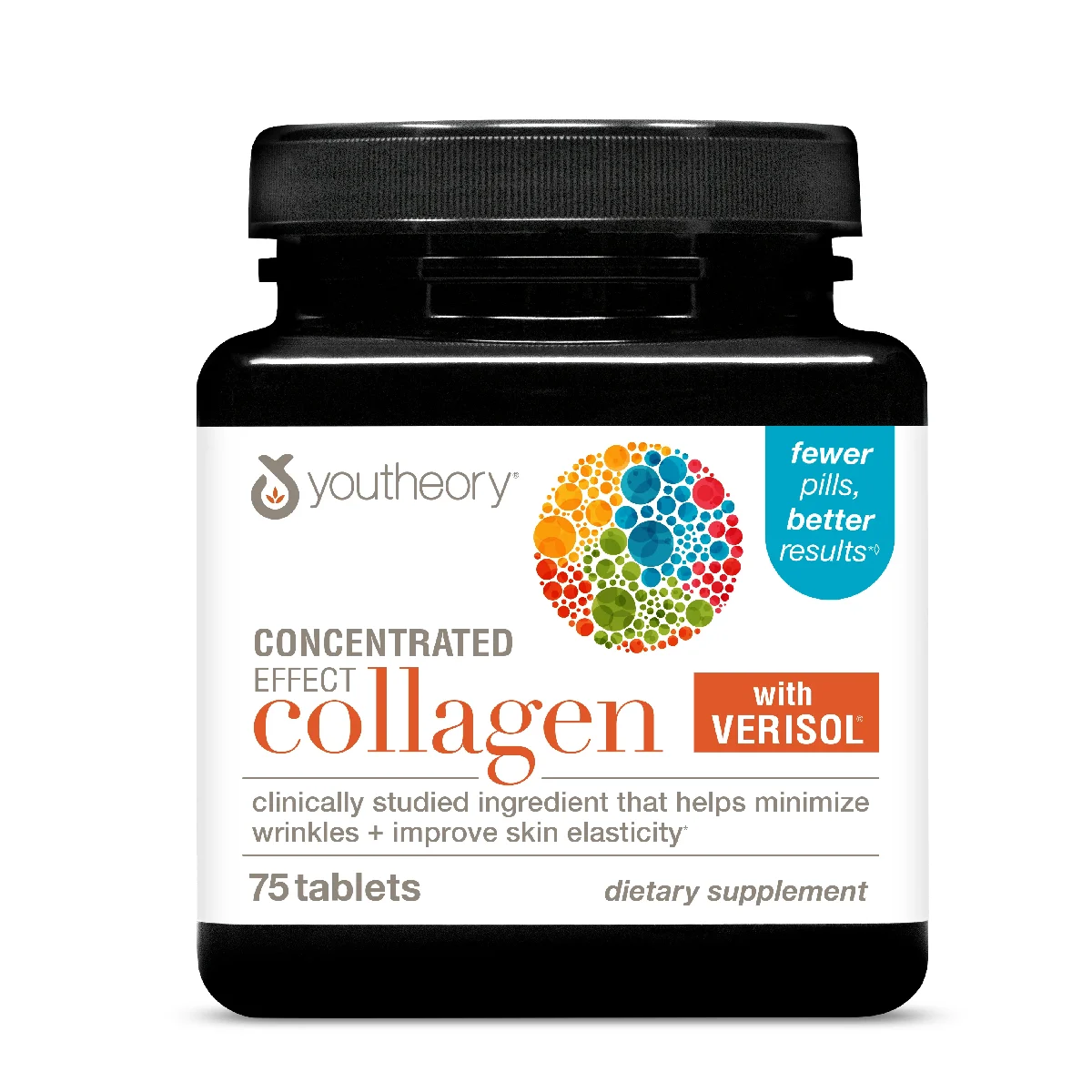 [817598001063] Youtheory Collagen Concentrated Effect 75 Tablets – Dietary Supplement