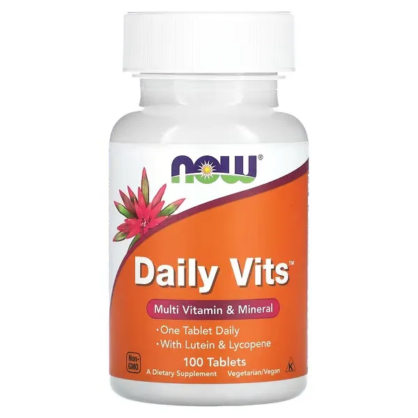 [733739037701] NOW Daily Vits Multivitamin &amp; Mineral – 100 Tablets