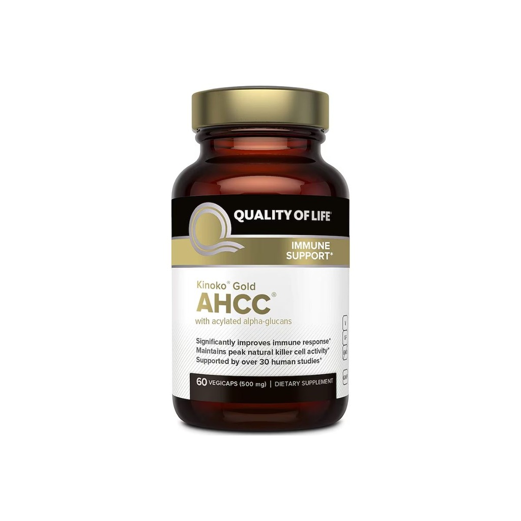 [812259000027] Quality of Life AHCC Gold 60 Vegetarian Capsules