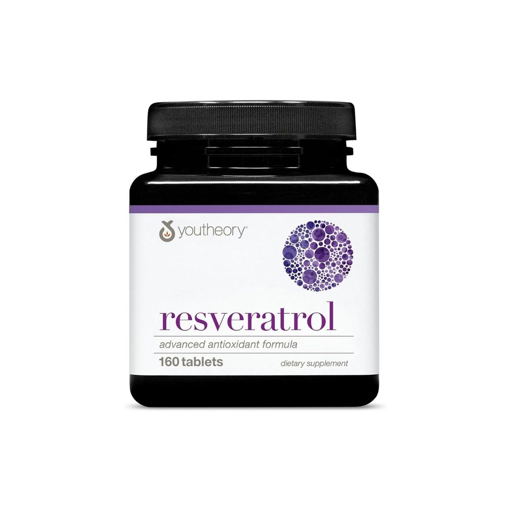 [853244003098] Youtheory Resveratrol Advanced Antioxidant Formula – 160 Tablets