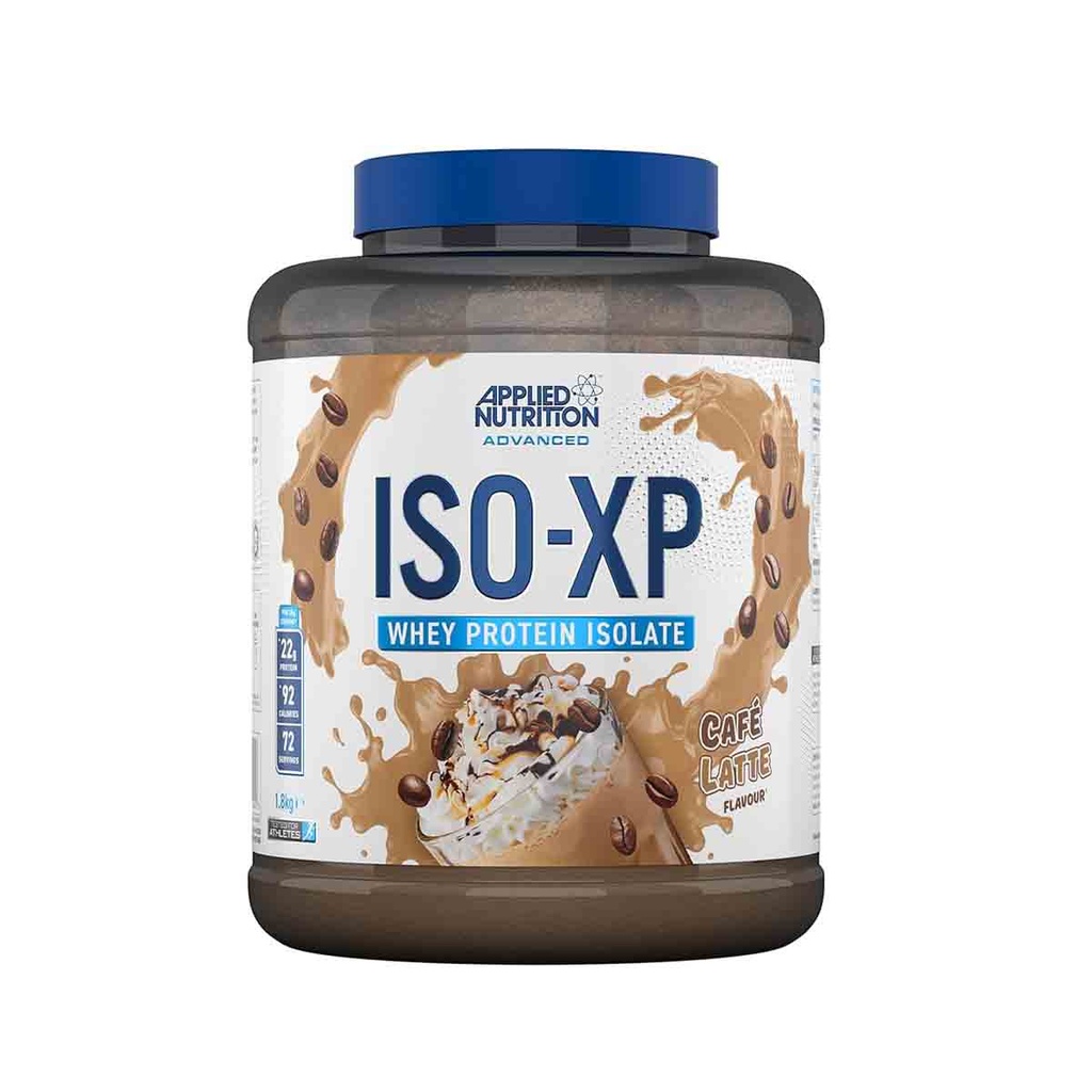 Applied Nutrition ISO XP Whey Isolate – ISO Whey Premium with Glutamine and BCAAs – Caffe Latte Flavor – 1.8kg