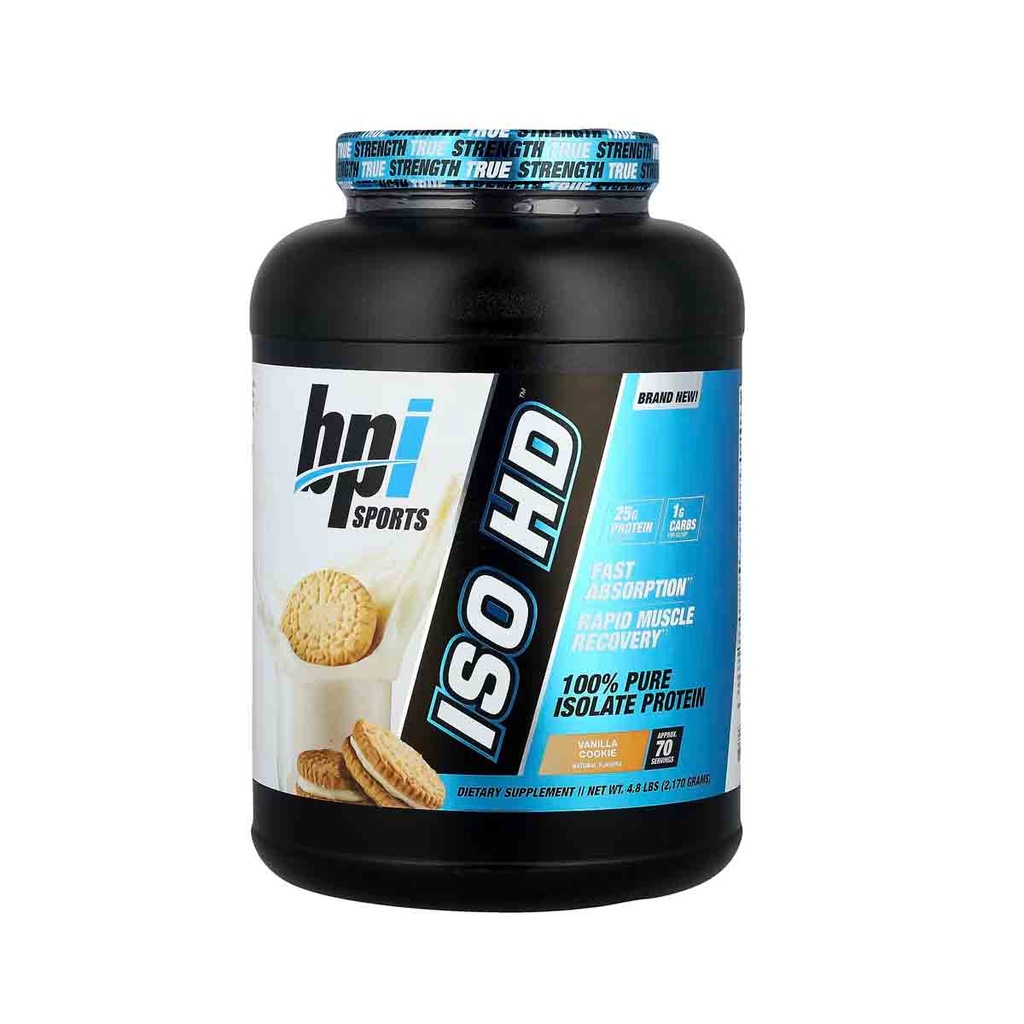BPI SPORTS ISO HD Vanilla cookie 4.8LB