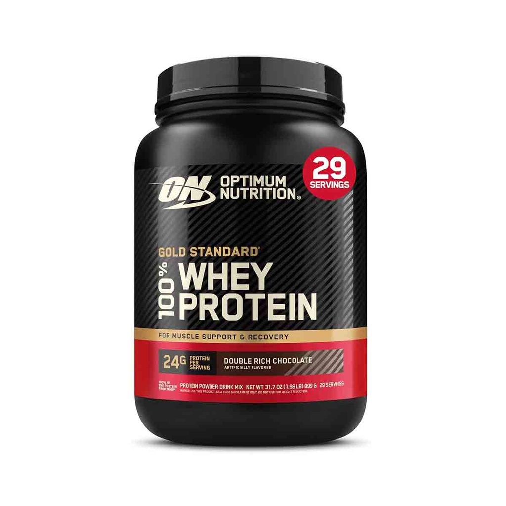 [748927028614] Optimum Nutrition (ON) Gold Standard 100% Whey Protein double rich chocolate 2LB (907)g